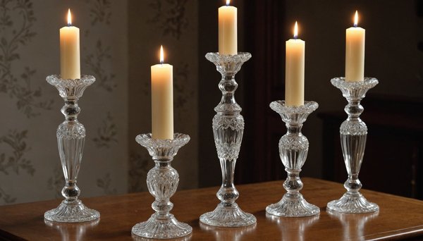 Bougeoirs en cristal saint louis : charme et raffinement français